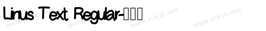 Linus Text Regular字体转换